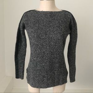 Madewell Knit and Leather Sweater